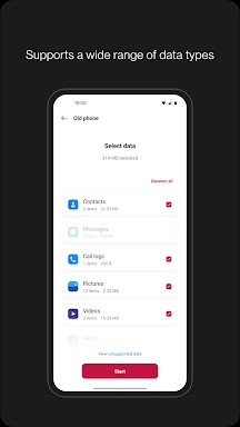 Clone Phone - OnePlus app screenshots