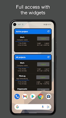 FlexLog - Work Time Tracker screenshots