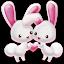 Love Rabbit Theme - Kawaii Cute Bunny Comic Theme icon