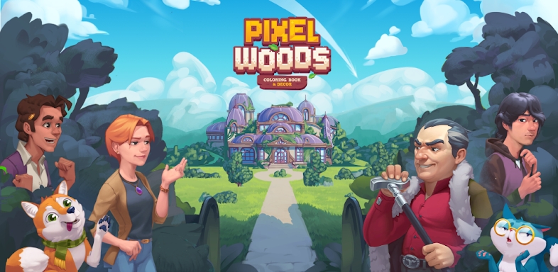 Pixelwoods: Color by number screenshots