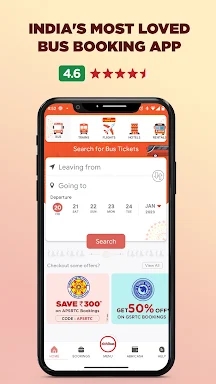 AbhiBus Bus Ticket Booking App screenshots