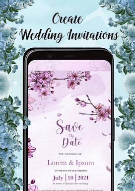 Wedding invitation maker screenshots