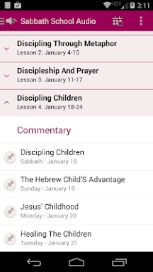 Sabbath School Audio Quarterly screenshots