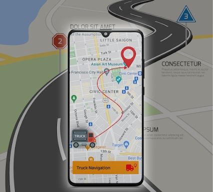 Truck GPS Navigation - Maps screenshots