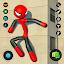 StickMan Rope Hero Spider Game icon