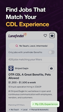 Lanefinder: CDL Trucking Jobs screenshots