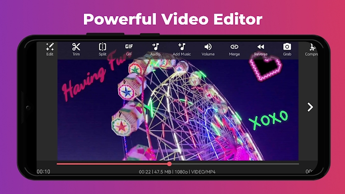 Video Editor & Maker AndroVid screenshots