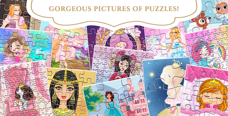 Princess Puzzle game for girls screenshots