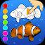 Dancing fishes 3D Coloring App icon