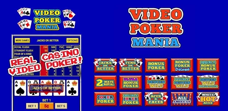 Video Poker Mania screenshots