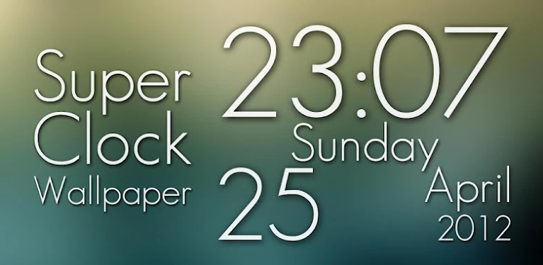 Super Clock Wallpaper Free screenshots