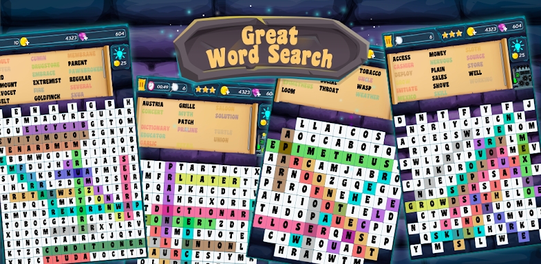 Word Search-Find words offline screenshots