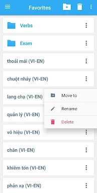 Vietnamese-English Dictionary screenshots