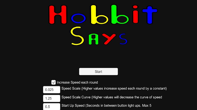 Hobbit Says (Simon says) screenshots