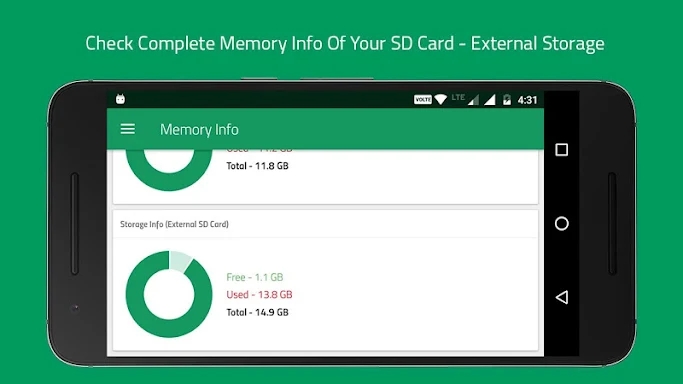 Memory Info (RAM, ROM Internal screenshots