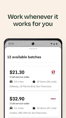 Instacart: Earn money to shop screenshots