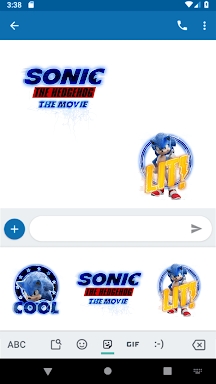 Official Sonic Movie Stickers for Gboard screenshots