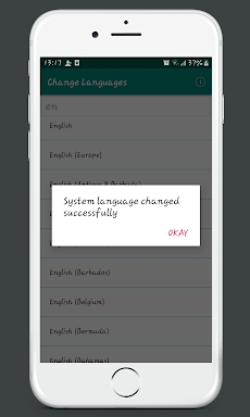 Change Languages screenshots