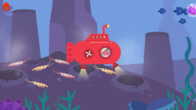 Dinosaur Submarine - for kids screenshots