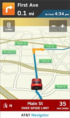 AT&T Navigator for Tablets screenshots