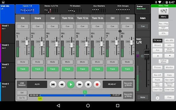 TouchMix-8/16 Control screenshots