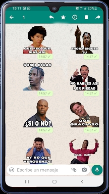 Memes with phrases Stickers screenshots