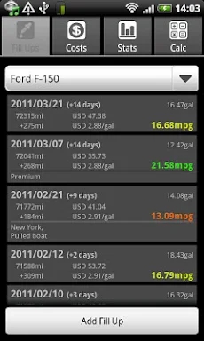 FuelLog - Car Management screenshots