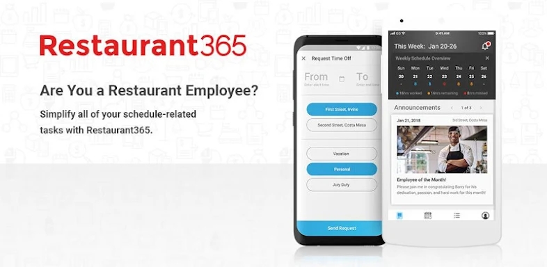 Restaurant365 screenshots