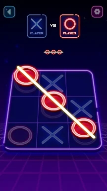Tic Tac Toe Glow: 2 Player XO screenshots