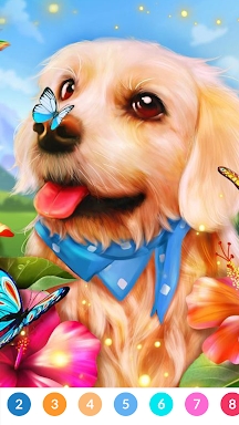 Dog Paint by Number Coloring screenshots