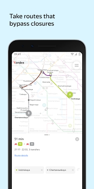 Yandex Metro screenshots
