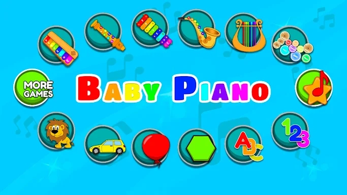 Baby piano screenshots