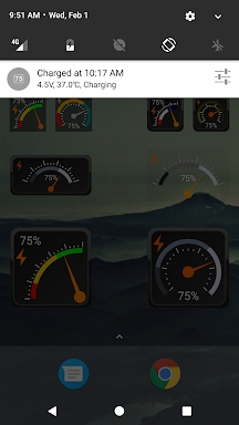 Gauge Battery Widget screenshots