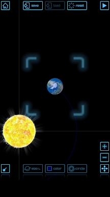 Planet simulation screenshots