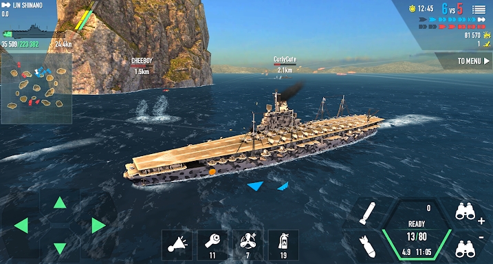 Battle of Warships: Online screenshots