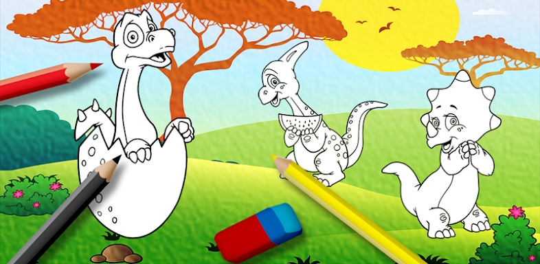 Kids Dinosaur Coloring Pages screenshots