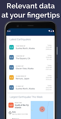 Earthquakes Today screenshots