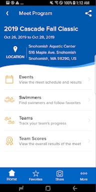 Meet Mobile: Swim screenshots