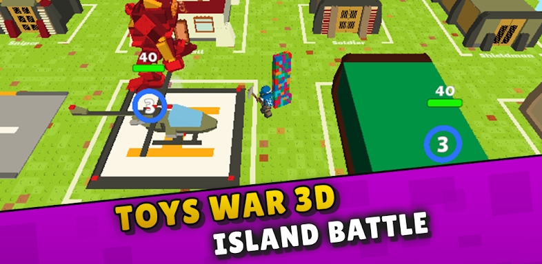 Toys War 3D: Island Battle screenshots