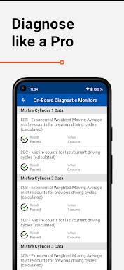 OBD Auto Doctor scanner screenshots