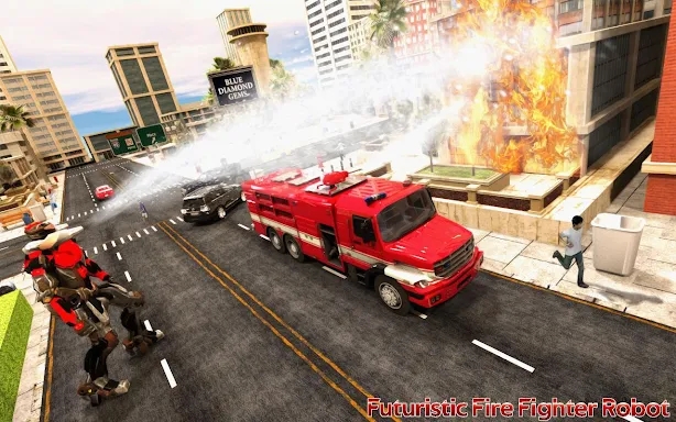 Real Robot Firefighter Truck Emergency Rescue 911 screenshots