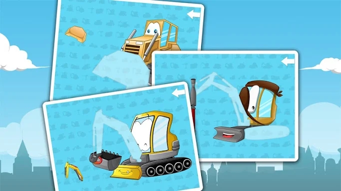 Kids construction vehicles screenshots