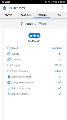 Shellfire VPN screenshots
