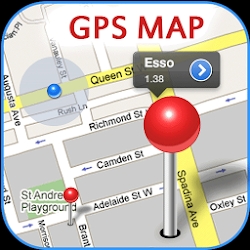 GPS Map Navigation Route Find