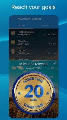 Sober Time - Sober Day Counter screenshots