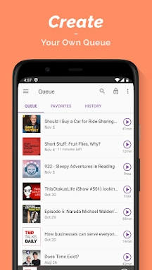Podcast Player screenshots
