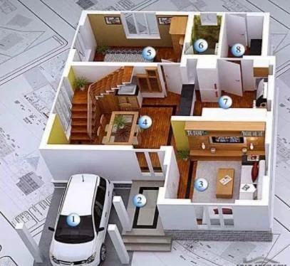 3D house plan designs screenshots