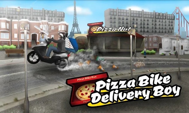 Pizza Bike Delivery Boy screenshots
