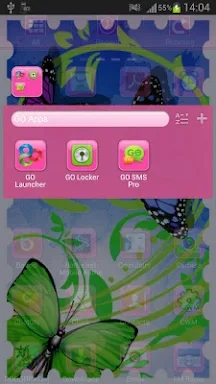 Theme Butterflies GO Launcher screenshots