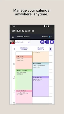 Schedulicity Business: Appoint screenshots